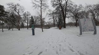 GoPro 8K Virtual Run Back to SnowWinter Running  Winnipeg MB Canada 112524 [upl. by Llij594]