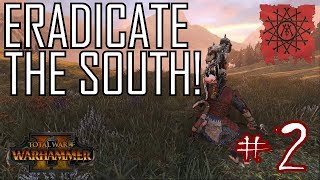 ERADICATE THE SOUTH  Clan Mors 2 Total War Warhammer 2 Campaign [upl. by Wallford1]