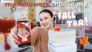 my followers pick my FALL TBR 🎃📖🍂☕️ [upl. by Maddie602]