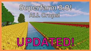 Updated Superfarm All Crops Garden Hypixel Skyblock [upl. by Ellenhoj729]