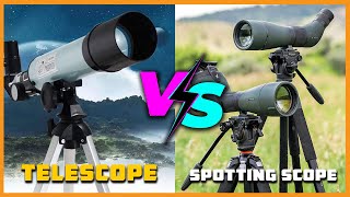 Telescope vs Spotting Scope [upl. by Ynahirb]