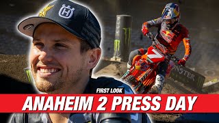 Anaheim 2 Press Day ft Plessinger Roczen Hampshire amp More  First Look [upl. by Nert]