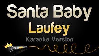 Laufey  Santa Baby Karaoke Version [upl. by Boccaj]