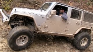 Superchaged Jeep With Long Tube Headers Opens Up [upl. by Keith]