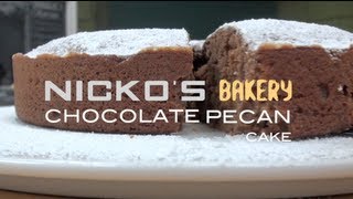 CHOCOLATE PECAN CAKE  Nickos Bakery [upl. by Anoyi]