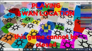 Playing swan location  Most dangerous roblox game  Roblox [upl. by Swainson]