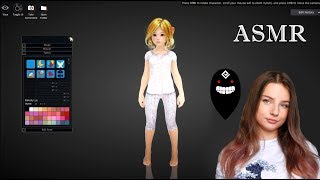 ASMR Black Desert Online Character Creation  Whispering and Mouse Clicking Sounds [upl. by Cindra]