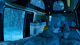 Deep Sleep Ambience Say Goodbye to Insomnia with Soothing Rain amp Thunder on Cozy Car at Night [upl. by Green]