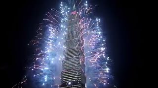 Taipei 101 fireworks 2015 [upl. by Eivets]