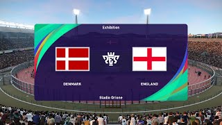 Denmark vs England 20062024 UEFA Euro 2024 PES 2021 [upl. by Ntisuj641]