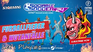 Sociable Soccer 24 Fußballfieber und Wutanfälle ⚽😡  Lets Play 1 Deutsch [upl. by Eeladnerb]