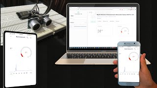 Distance measurement using Ultrasonic Sensor with New Blynk20 Complete guide with Programming Code [upl. by Jegger13]