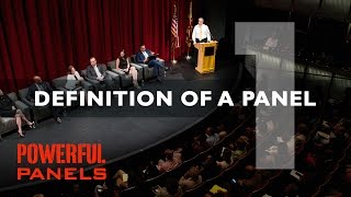 How to Moderate a Panel Discussion Definition of a Panel Video 1 4mins [upl. by Courtland306]