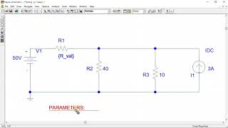 Introduction to PSPICE for Running DC Sweeps over Voltage and Current Sources and Resistance Values [upl. by Pacificas]