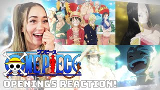 FIRST TIME REACTING to ALL ONE PIECE OPENINGS 126 [upl. by Erroll]