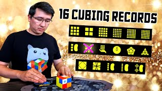 ALL OF MY OFFICIAL CUBING RECORDS 2023 🏆 [upl. by Salomone]