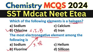 Chemistry mcqs 2024  Most important Mcq for Entry Test  Chemistry Mcqs class 11th amp 12th [upl. by Gibrian]