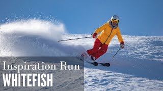 Inspiration Run Whitefish Mountain Skiing Montana [upl. by Eseilana998]