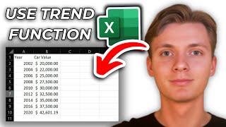 How To Use The TREND Function In Excel [upl. by Ahsieyt]