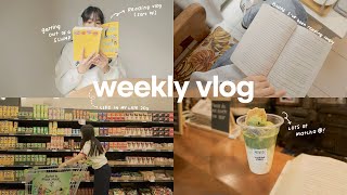 balancing life because adulting is hard 🤸🏻‍♀️ grocery run work book shopping reading vlog kinda [upl. by Salakcin]