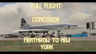 LIVE Concorde Full Flight London Heathrow to New York JFK Racing the sunset [upl. by Player]