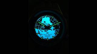 WM057 Worldtimer Automatic Watch 42mm  10Bar water resistant  Beautiful luminescence wmwatch [upl. by Anual406]