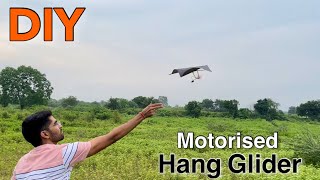 Make A Motor Powered Hang Glider At Home howto glider aeroplane [upl. by Magdala]