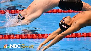 EPIC FINISH Ryan Murphy and world record holder separated by a touch in 100 back  NBC Sports [upl. by Nilesoj]