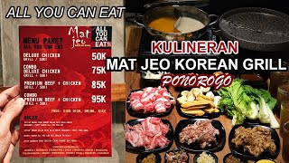 Kulineran di Mat jeo Korean grill PONOROGO  all you can eat [upl. by Dewar]