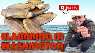 CLAMMING IN WASHINGTON STATE [upl. by Yevad770]