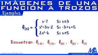 Imágenes de una función a trozos [upl. by Eniamraj921]