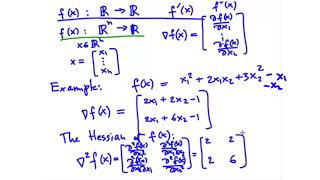 Preliminaries The Gradient and the Hessian Quadratic Functions [upl. by Dalis]