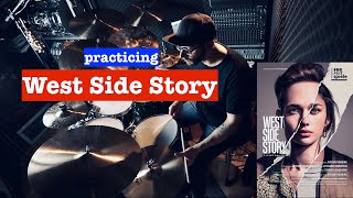 WEST SIDE STORY Leonard Bernstein Drum Practice [upl. by Benzel]