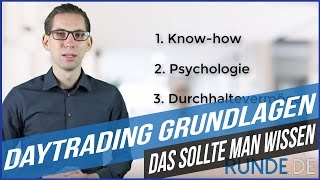 Daytrading Grundlagen  Das sollte man wissen [upl. by Schnorr]