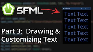 C SFML Beginner Tutorial EP3 Drawing Text [upl. by Ara]