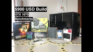 Best 900 Budget Gaming PC Build Guide  GTX 1070 i5 8600 w Benchmarks [upl. by Anaitsirhc733]