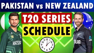 Pakistan vs New Zealand T20 Series Schedule 2023  Pakistan vs New Zealand T20I Series Schedule 2023 [upl. by Glaudia]