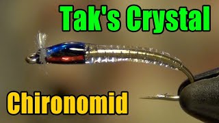 Taks Crystal Chironomid Fly Tying  Rick Takahashi Fly Pattern [upl. by Lletnahs]