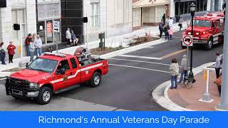 Richmonds Annual Veterans Day Parade [upl. by Nibot]