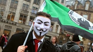 Anonymous Million Mask March Amsterdam Impressional Video  Global Protest March MMM [upl. by Tadich]