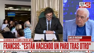 Carlos Ruckauf en Crónica HD quotNingún presidente recibió el país como lo hizo Mileiquot [upl. by Baumann]