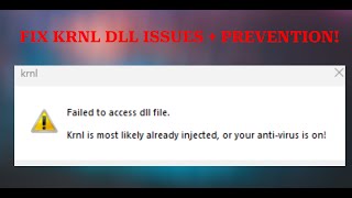 Krnl Dll Errors Fixes WORKING amp UPDATED [upl. by Sherr]