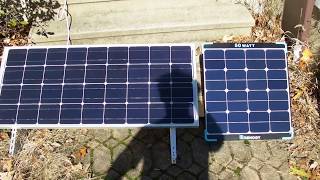 Renogy Eclipse 50 watt vs Standard Cell 100 watt Solar Panel [upl. by Ellitnahc]