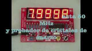 medidor frecuencia 50 MHz frecuency Crystal KIT [upl. by Pedrotti794]