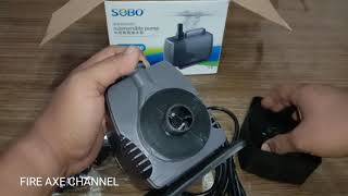 💥💥💥SOBO WP 6000 pondaquarium pump  FAC [upl. by Vernita]