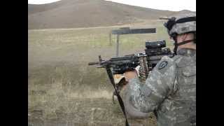 M249 SAW Firing 100 rounds [upl. by Andriette877]