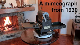 Old mimeograph SADA 15 Around 1930 amp a little history of mimeographs Video N° 23 [upl. by Snevets753]