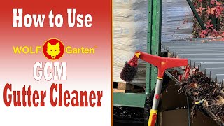 Wolf Garten Multi Change Gutter Cleaner In Action GCM [upl. by Oloap]