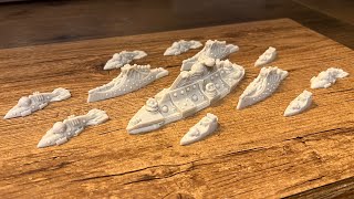 Dystopian Wars Building and Magnetizing the Prometheus  Covenant of Antarctica [upl. by Gerrie]