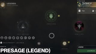 Solo Legend Presage  Destiny 2  Solar Titan  Season of the Wish  Into the Light  Polaris Lance [upl. by Amaso]